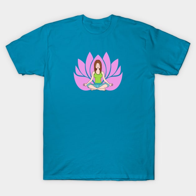 Yoga girl T-Shirt by Samuel Tee